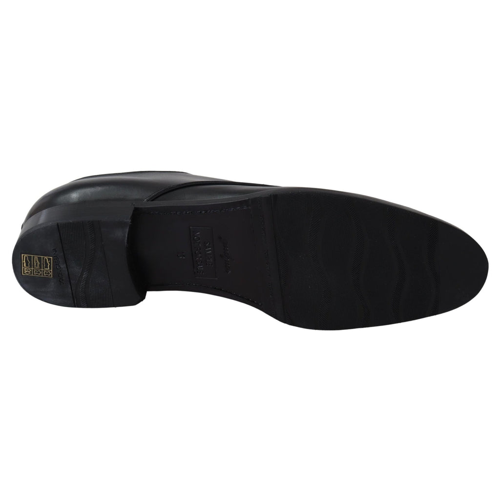 Dolce & Gabbana Black Leather SARTORIA Hand Made Shoes