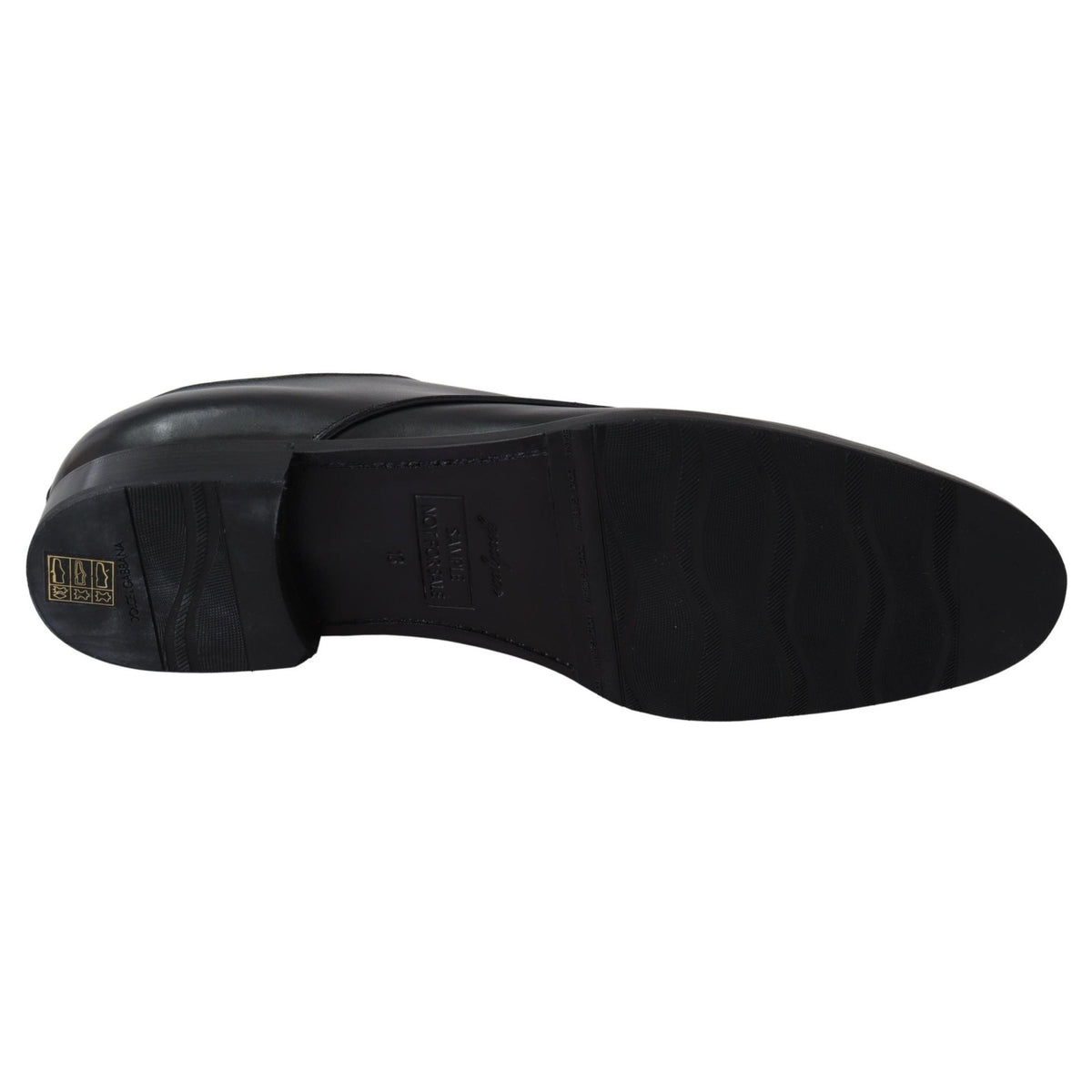 Dolce & Gabbana Black Leather SARTORIA Hand Made Shoes