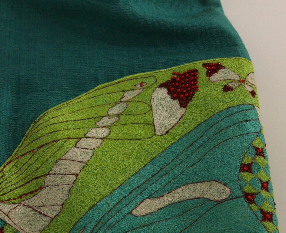 Lanre Da Silva Ajayi Green Above Knee Mini Dress Lanre Da Silva Ajayi