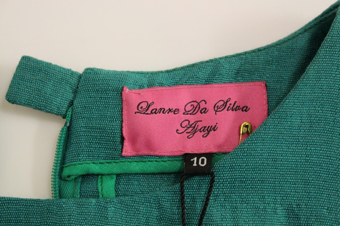 Lanre Da Silva Ajayi Green Above Knee Mini Dress Lanre Da Silva Ajayi
