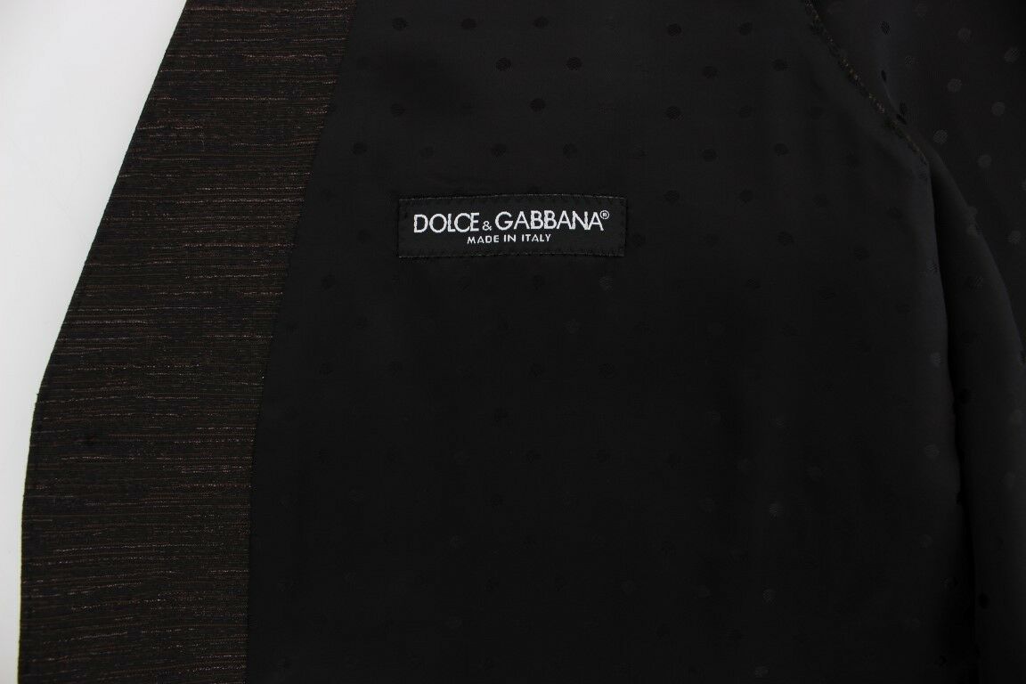 Dolce & Gabbana Black Wool Logo Dress Gilet Vest Dolce & Gabbana