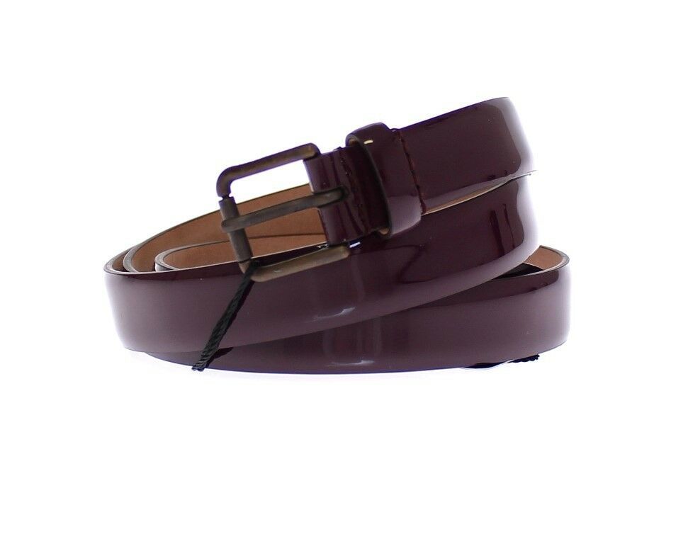 Dolce & Gabbana Purple Leather Logo Cintura Gürtel Belt Dolce & Gabbana