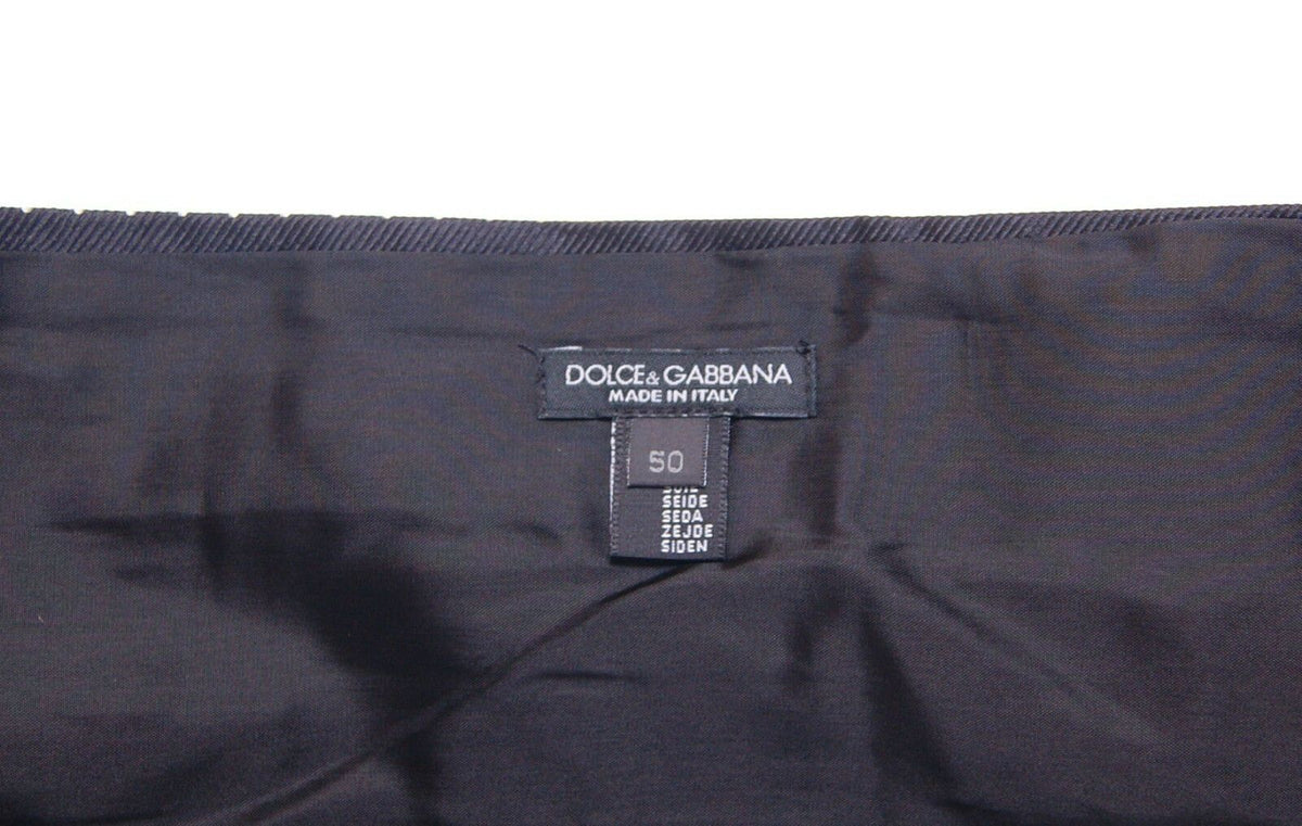 Dolce & Gabbana Black Waist Smoking Tuxedo Cummerbund Belt - Eljoys Fashion 