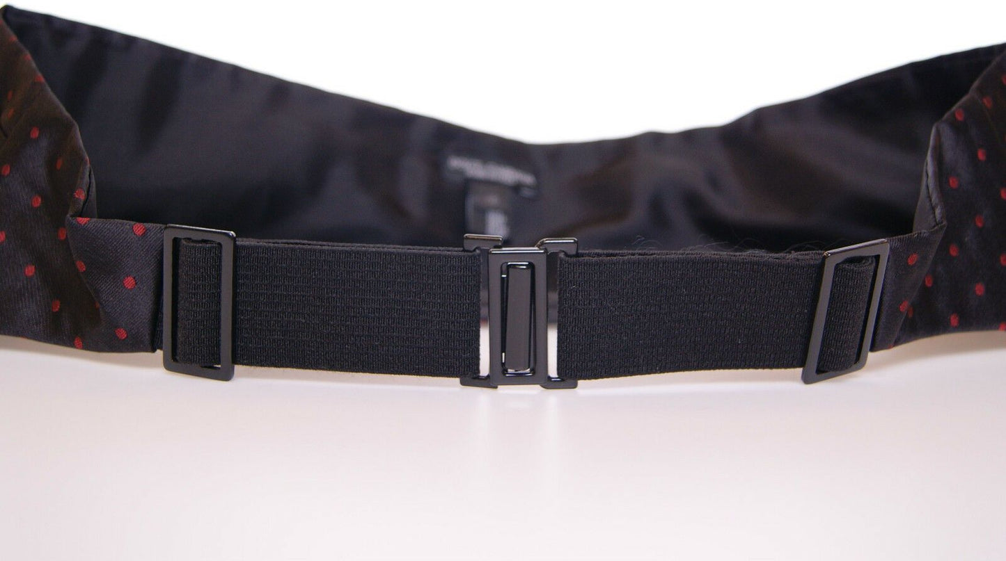 Dolce & Gabbana Black Waist Tuxedo Smoking Belt Cummerbund Dolce & Gabbana