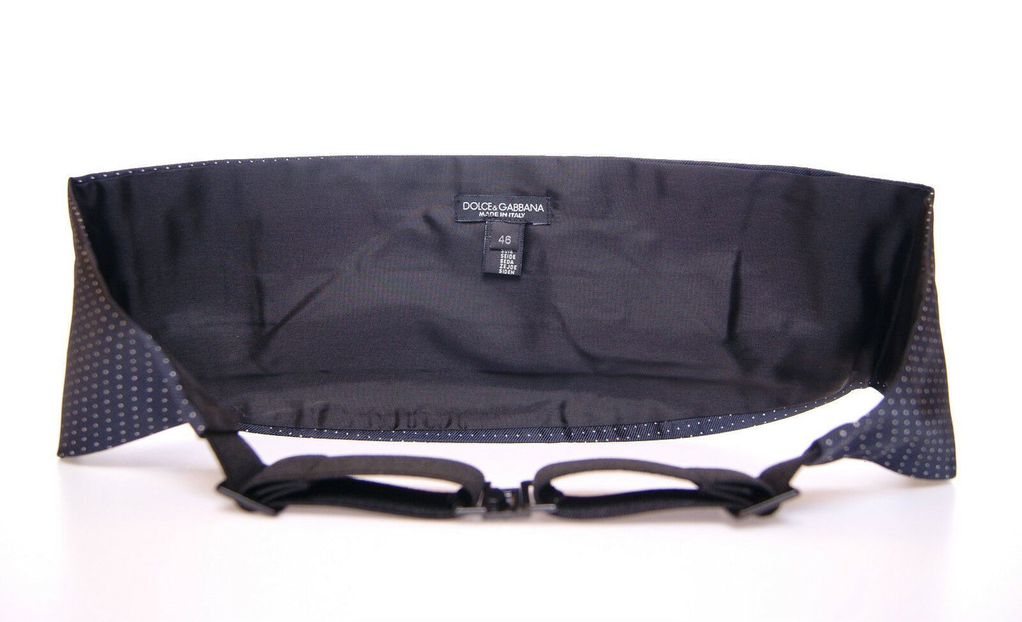 Dolce & Gabbana Blue Waist Smoking Tuxedo Cummerbund Belt Dolce & Gabbana