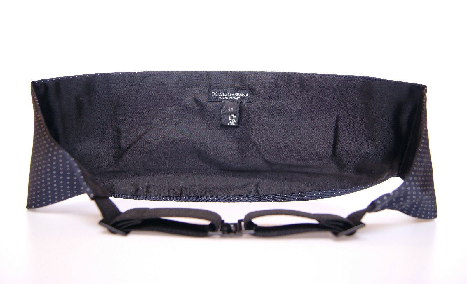 Dolce & Gabbana Blue Waist Smoking Tuxedo Cummerbund Belt Dolce & Gabbana