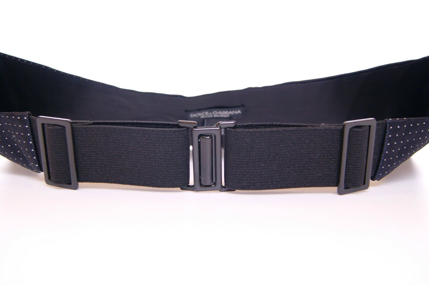 Dolce & Gabbana Blue Waist Smoking Tuxedo Cummerbund Belt Dolce & Gabbana