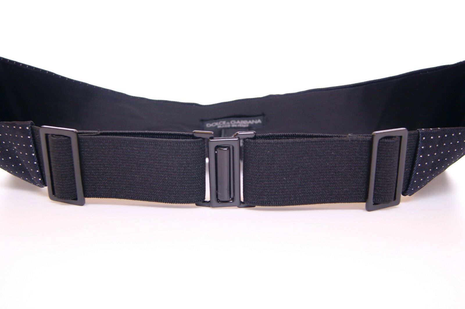 Dolce & Gabbana Blue Waist Smoking Tuxedo Cummerbund Belt Dolce & Gabbana