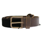 Dolce & Gabbana Brown Leather Logo Cintura Gürtel Belt