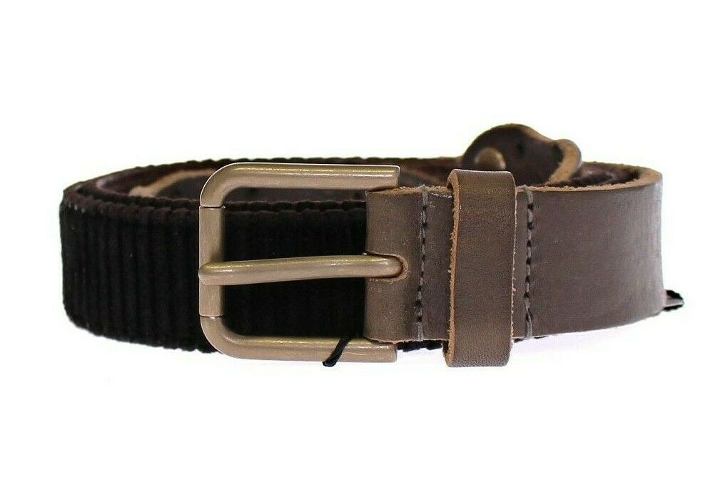 Dolce & Gabbana Brown Leather Logo Cintura Gürtel Belt Dolce & Gabbana