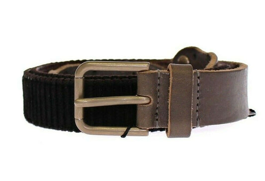 Dolce & Gabbana Brown Leather Logo Cintura Gürtel Belt Dolce & Gabbana