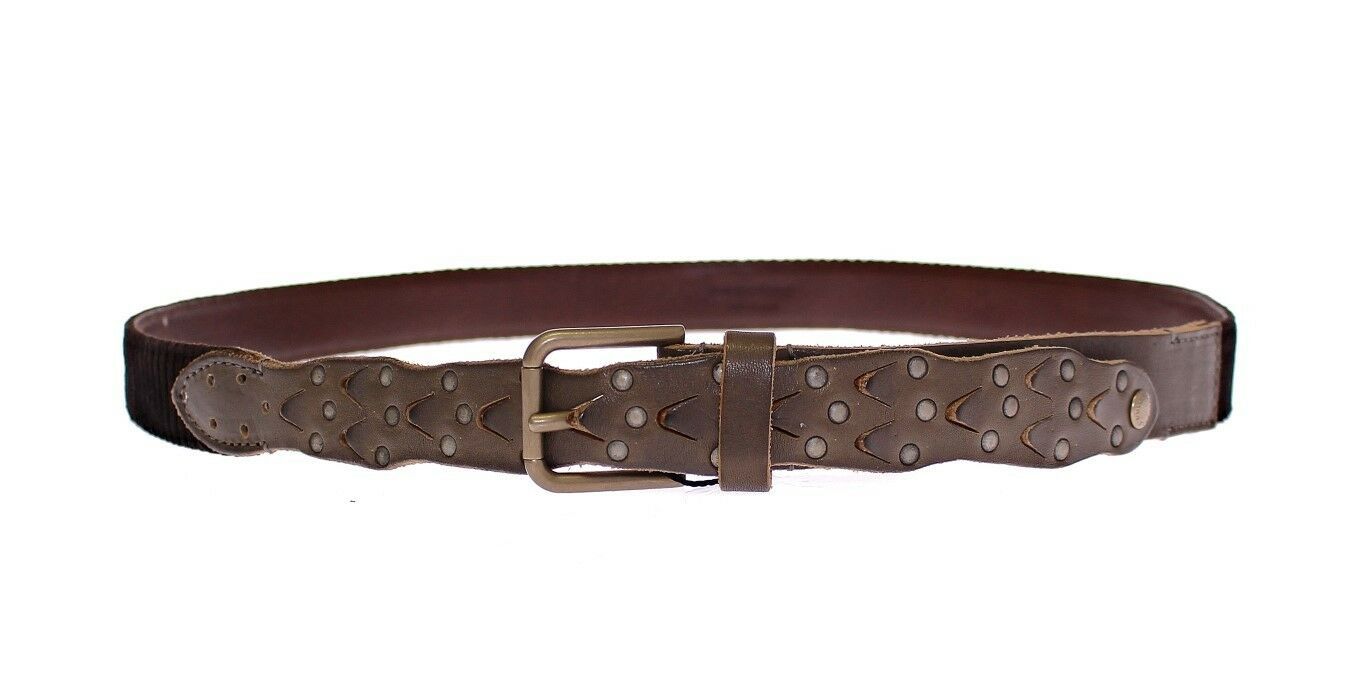 Dolce & Gabbana Brown Leather Logo Cintura Gürtel Belt Dolce & Gabbana