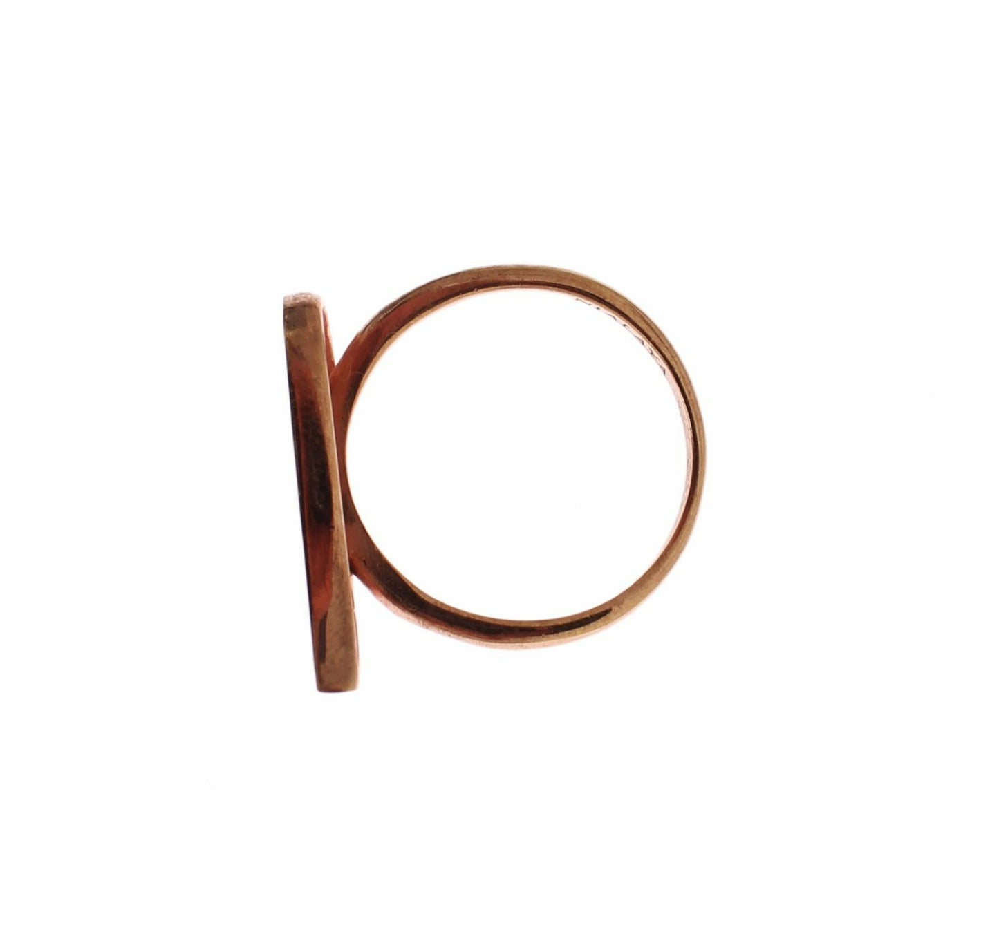 Nialaya Pink Gold 925 Silver Womens Clear CZ Ring Nialaya