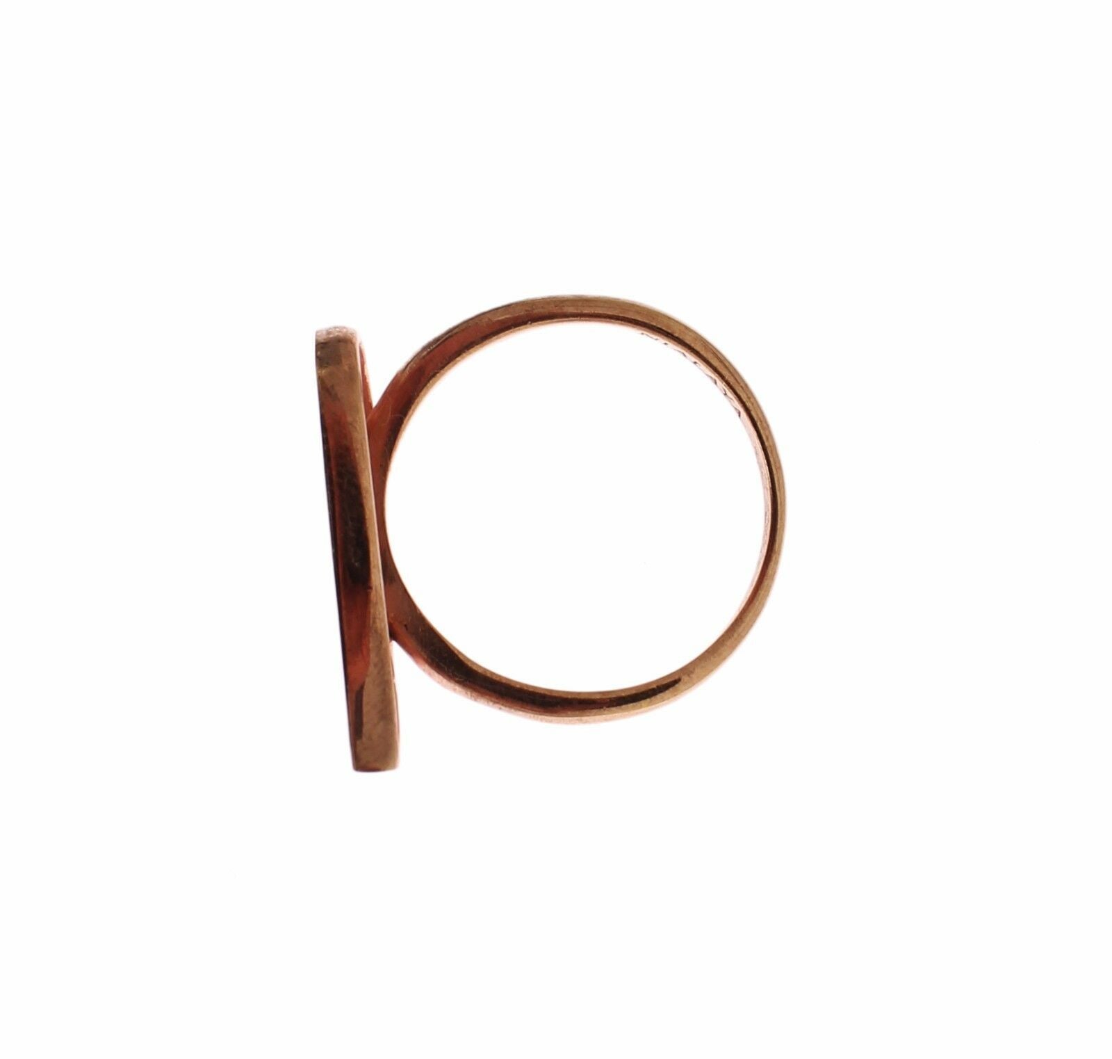 Nialaya Pink Gold 925 Silver Womens Clear CZ Ring Nialaya