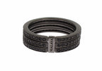 Nialaya Black CZ 925 Sterling Silver Womens