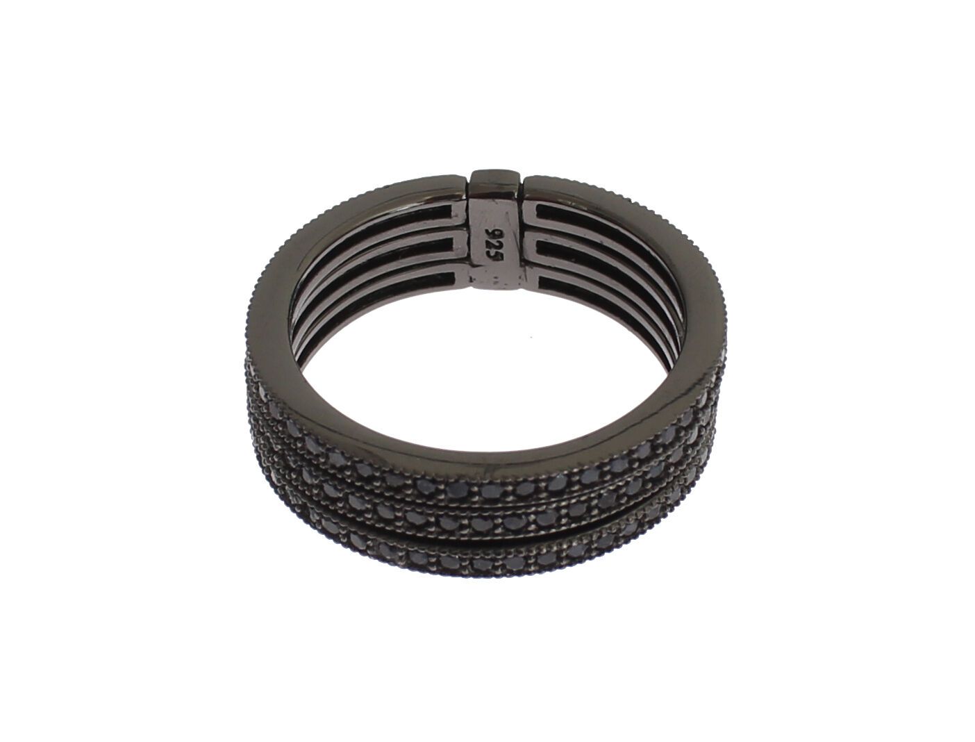 Nialaya Black CZ 925 Sterling Silver Womens Nialaya