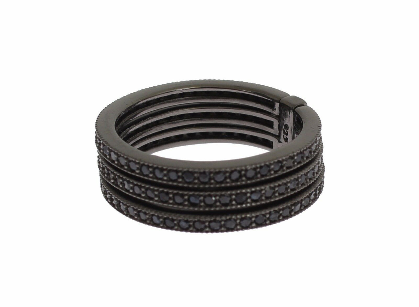 Nialaya Black CZ 925 Sterling Silver Womens Nialaya