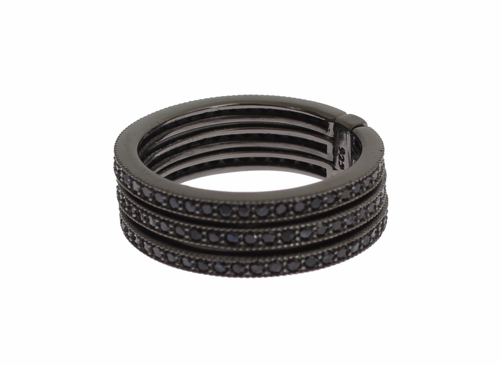 Nialaya Black CZ 925 Sterling Silver Womens Nialaya