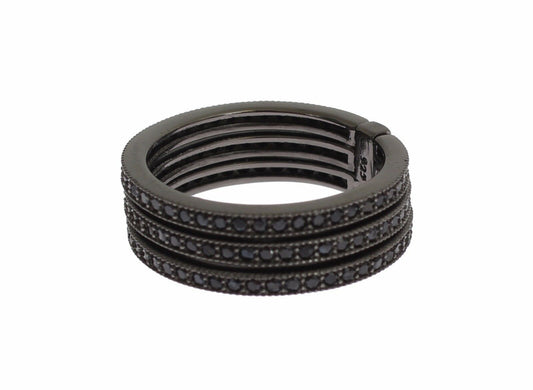 Nialaya Black CZ 925 Sterling Silver Womens Nialaya