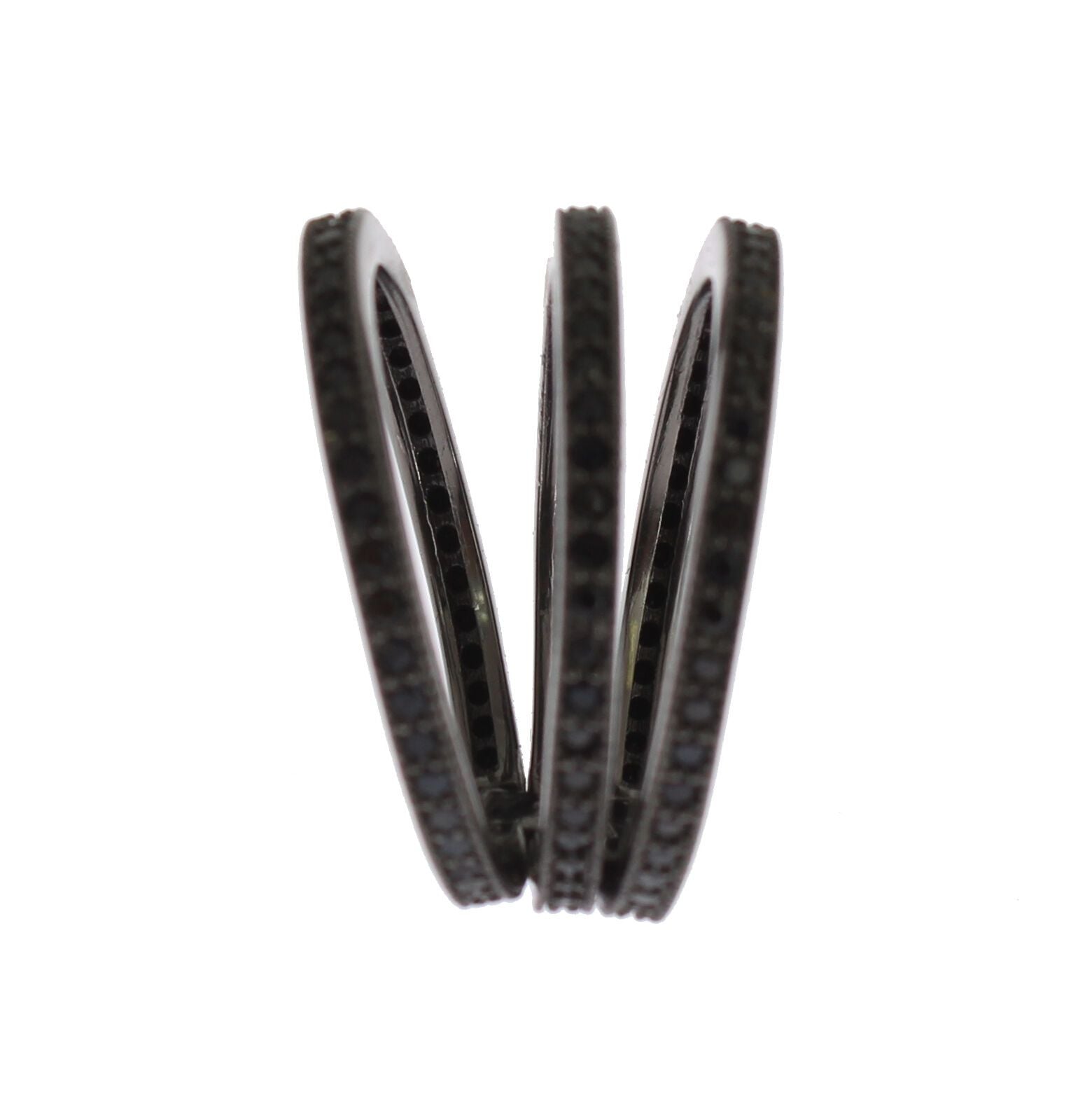 Nialaya Black CZ 925 Sterling Silver Womens Nialaya