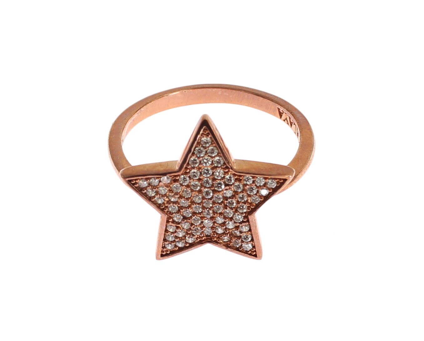 Nialaya Womens Clear CZ Star 925 Silver Ring Nialaya
