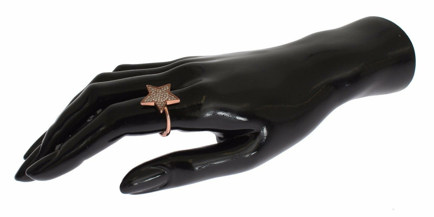 Nialaya Womens Clear CZ Star 925 Silver Ring Nialaya