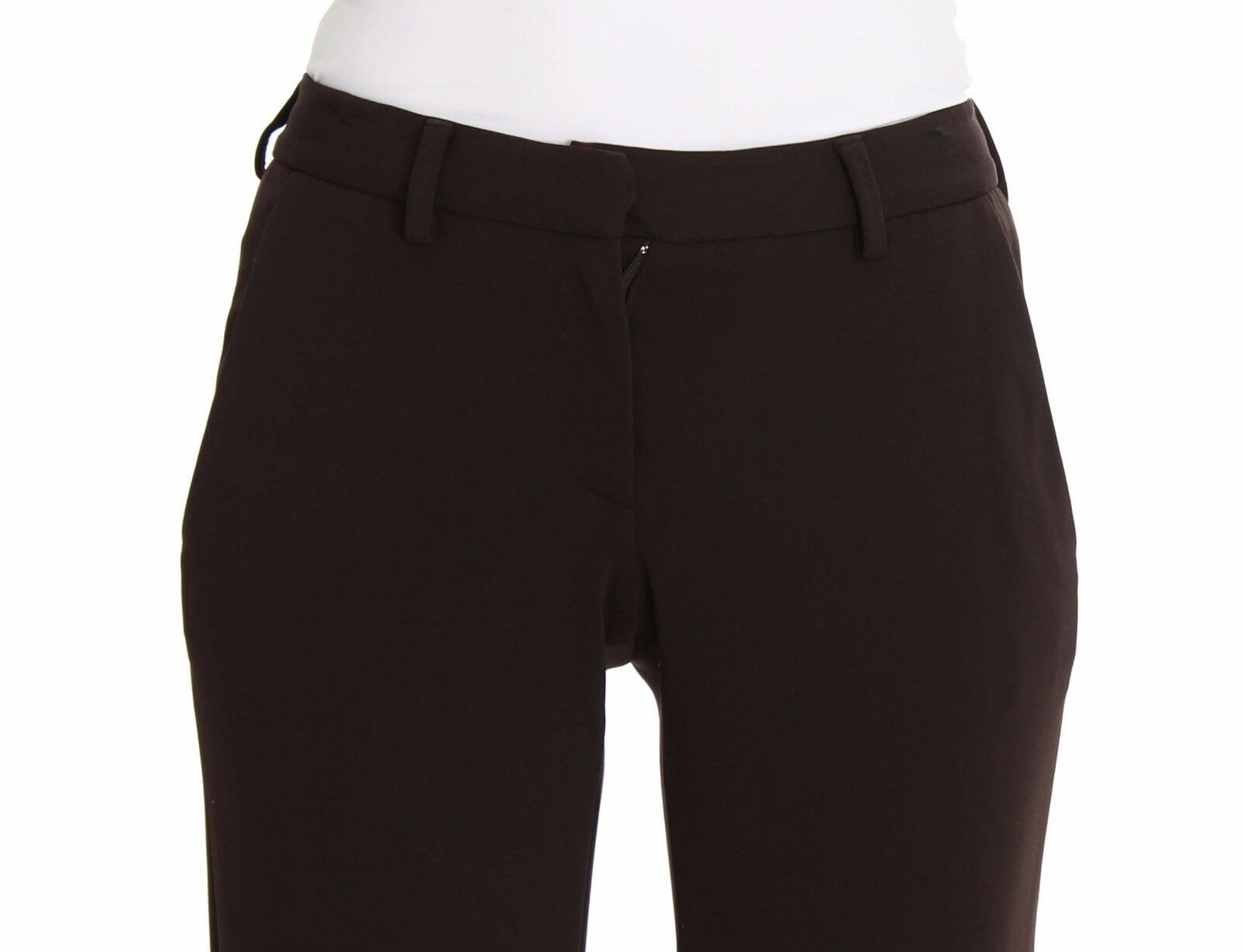 Ermanno Scervino Brown Stretch Casual Trousers Pants Ermanno Scervino
