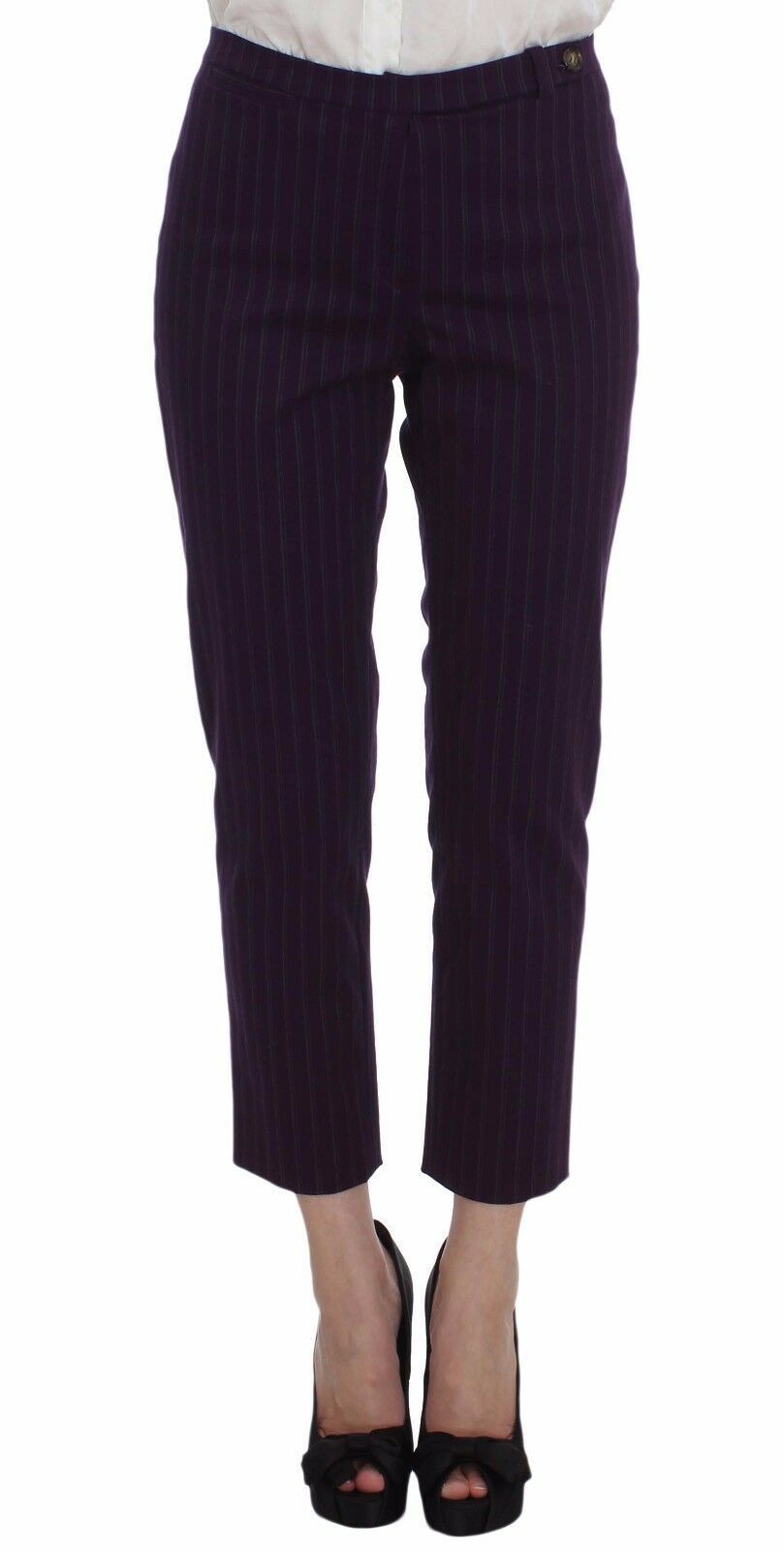 BENCIVENGA Purple Striped Stretch Coat Blazer Pants Suit BENCIVENGA