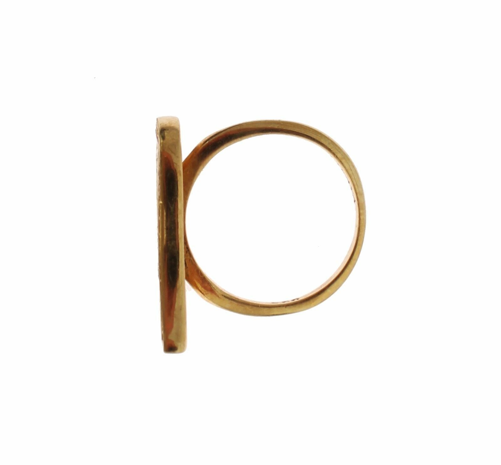 Nialaya Womens Clear CZ Gold 925 Silver Authentic Ring Nialaya