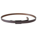 Costume National Brown Leather Tactical Logo Buckle Dark