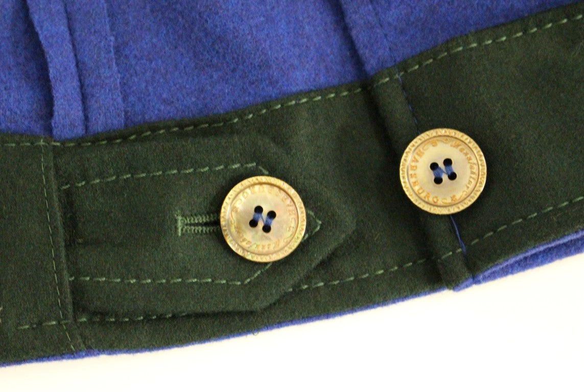 Andrea Incontri Habsburg Blue Green Wool Jacket Coat Andrea Incontri