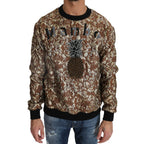 Dolce & Gabbana Multicolor MAMBO Jacquard Pineapple Pullover Sweater