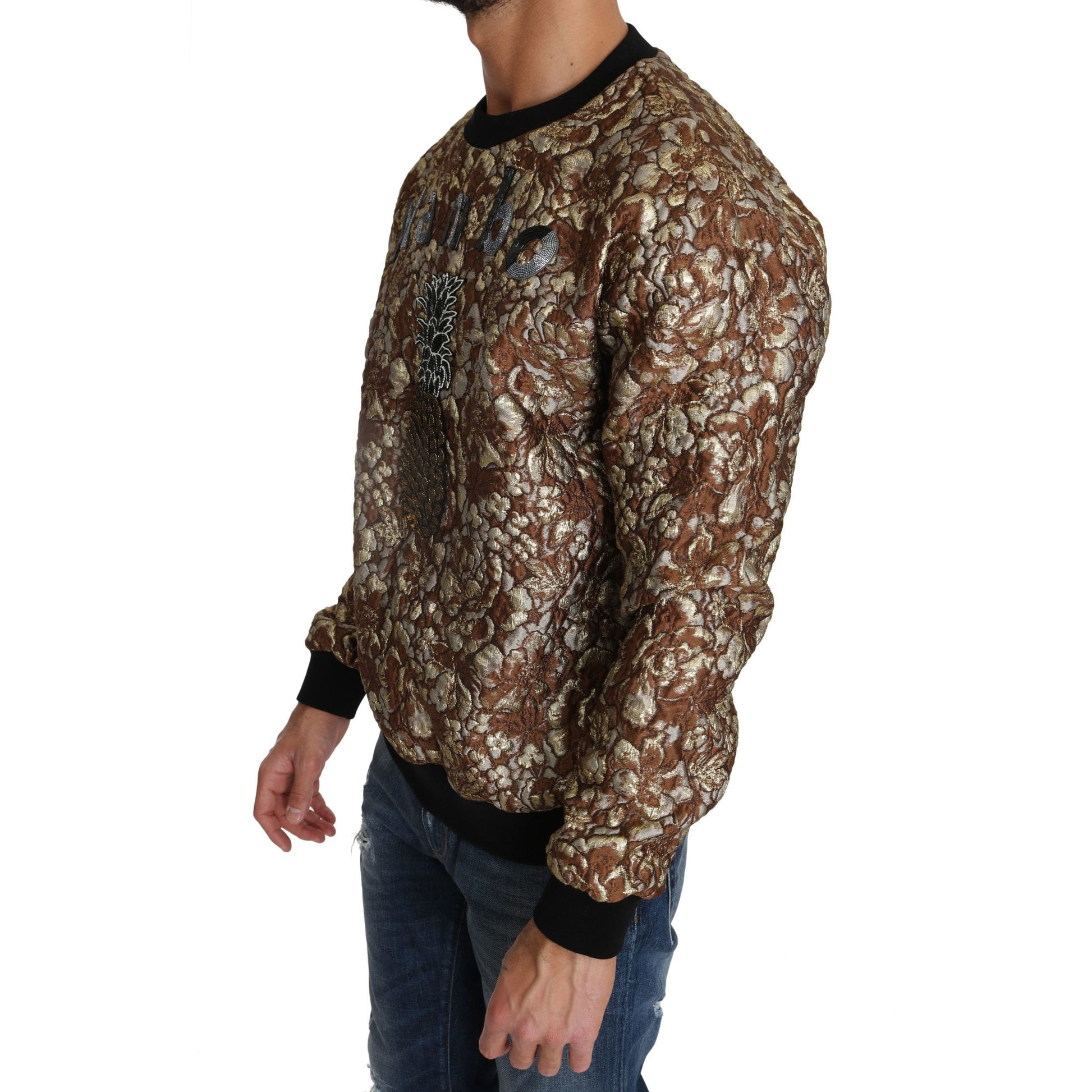 Dolce & Gabbana Multicolor MAMBO Jacquard Pineapple Pullover Sweater Dolce & Gabbana