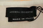 Andrea Incontri Pink Short Sleeves Jacket Coat Andrea Incontri