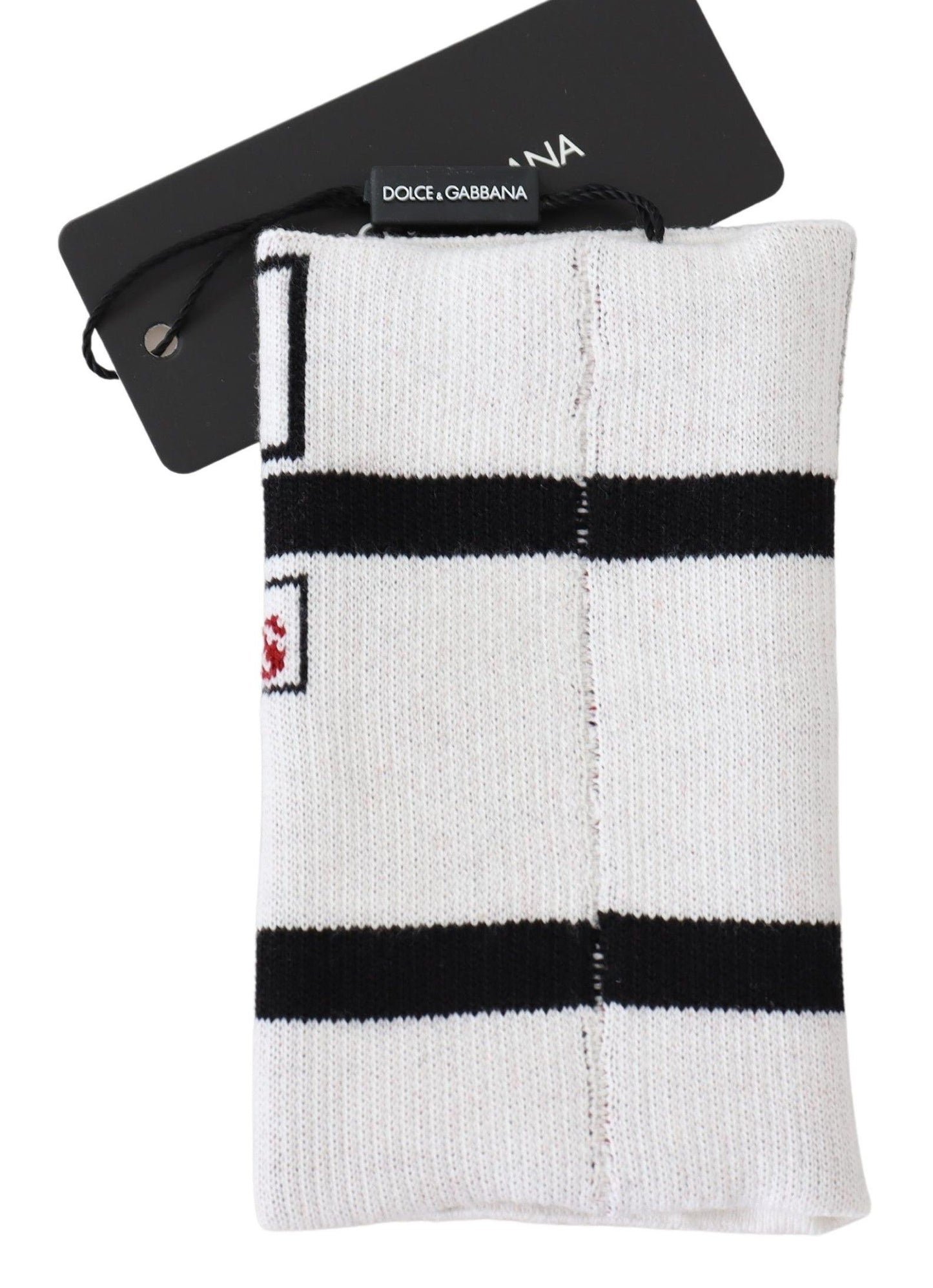 Dolce & Gabbana Multicolor Wool Knit D&G Love Wristband Wrap Dolce & Gabbana