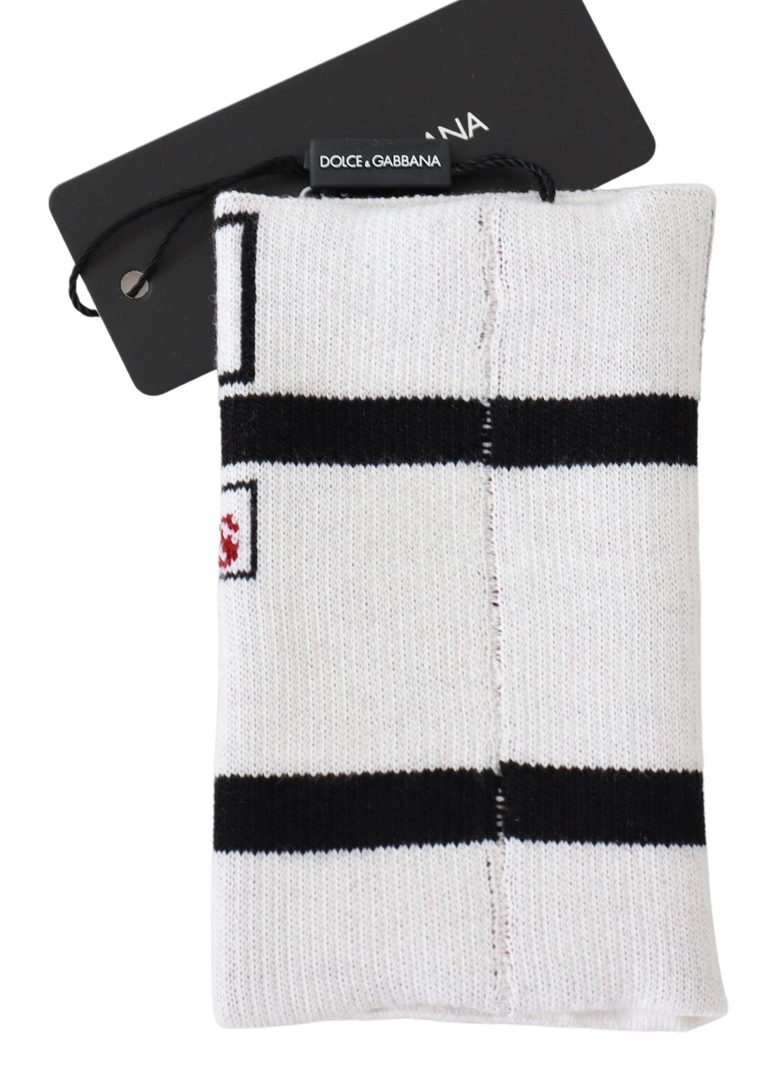 Dolce & Gabbana Multicolor Wool Knit D&G Love Wristband Wrap Dolce & Gabbana