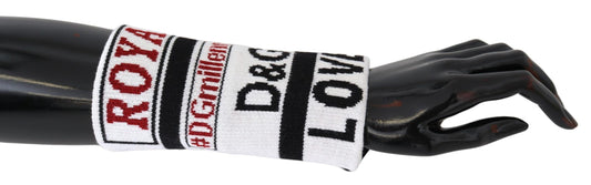 Dolce & Gabbana Multicolor Wool Knit D&G Love Wristband Wrap Dolce & Gabbana