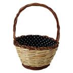 Dolce & Gabbana Beige Wood Wicker Rattan Basket Tote Bag
