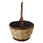 Dolce & Gabbana Beige Wood Wicker Rattan Basket Tote Bag