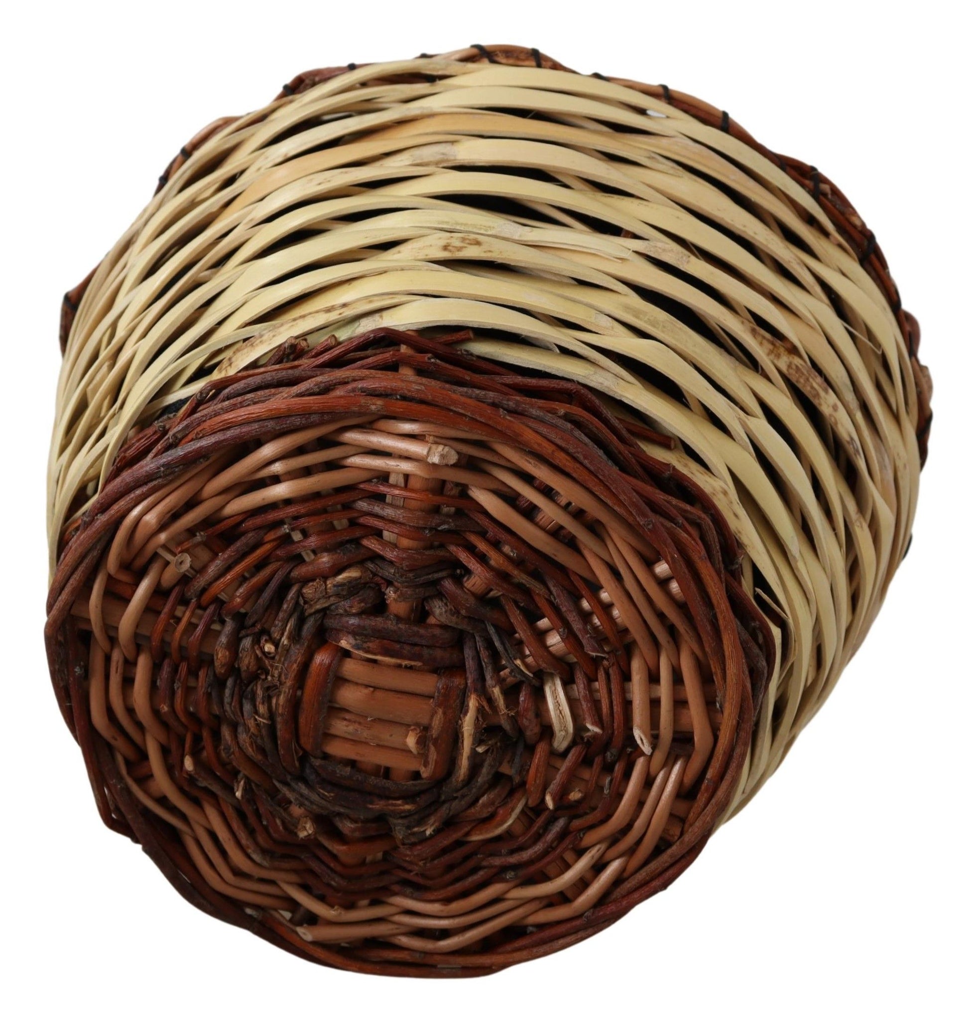 Dolce & Gabbana Beige Wood Wicker Rattan Basket Tote Bag Dolce & Gabbana