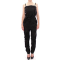 La Maison du Couturier Black Leather Jumpsuit