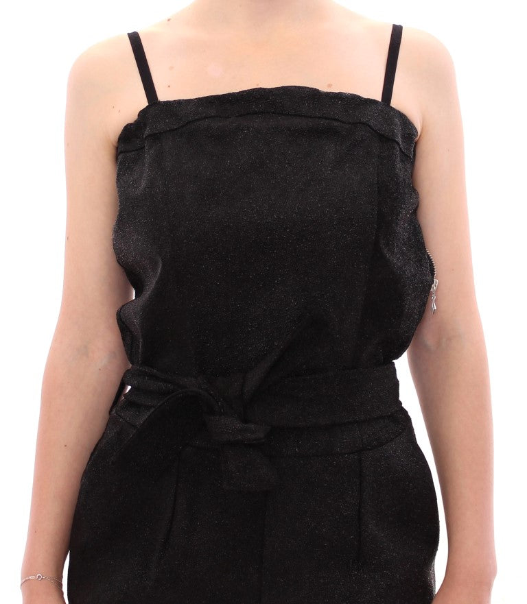 La Maison du Couturier Black Leather Jumpsuit La Maison du Couturier
