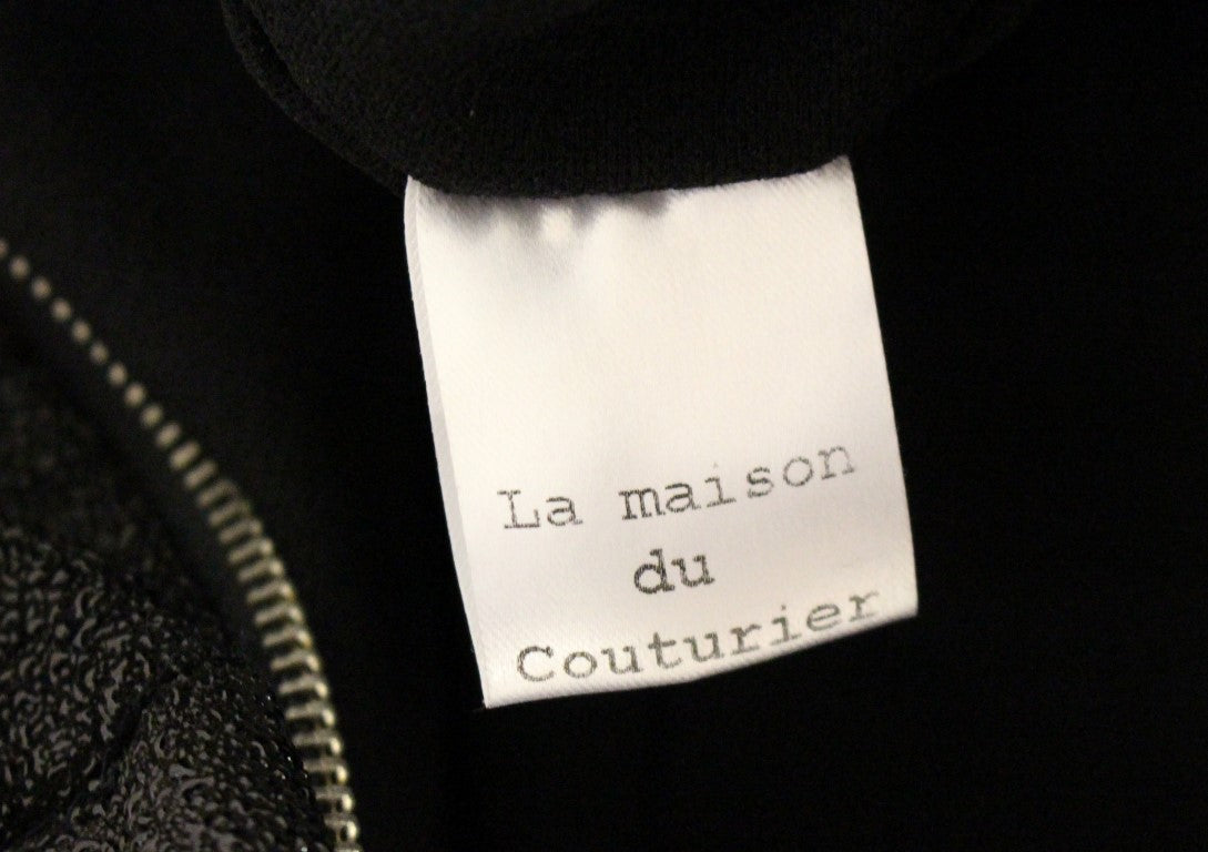 La Maison du Couturier Black Leather Jumpsuit La Maison du Couturier