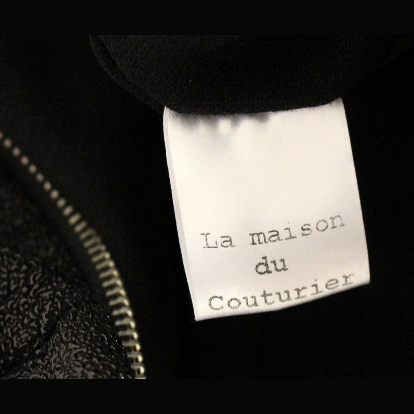 La Maison du Couturier Black Leather Jumpsuit