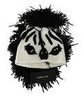 Dolce & Gabbana Black White Knitted Cashmere Animal Design Hat - Eljoys Fashion 