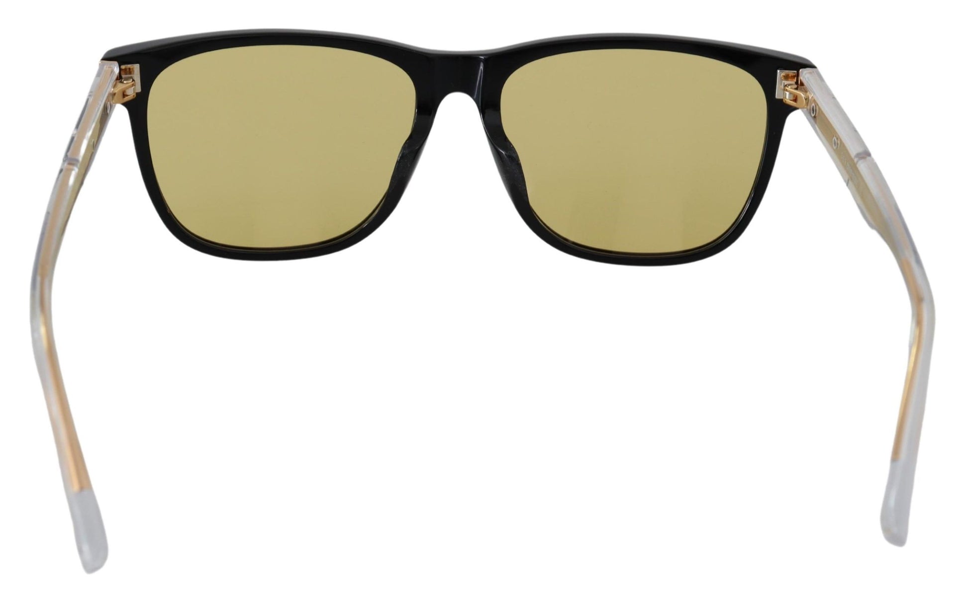 Diesel Black Frame DL0330-D 01E 57 Yellow Transparent Lenses Sunglasses Diesel