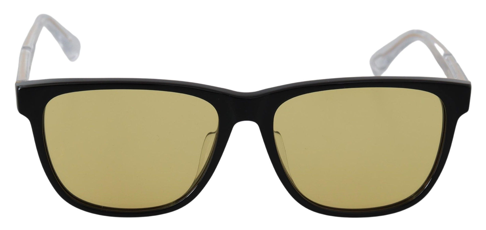Diesel Black Frame DL0330-D 01E 57 Yellow Transparent Lenses Sunglasses Diesel