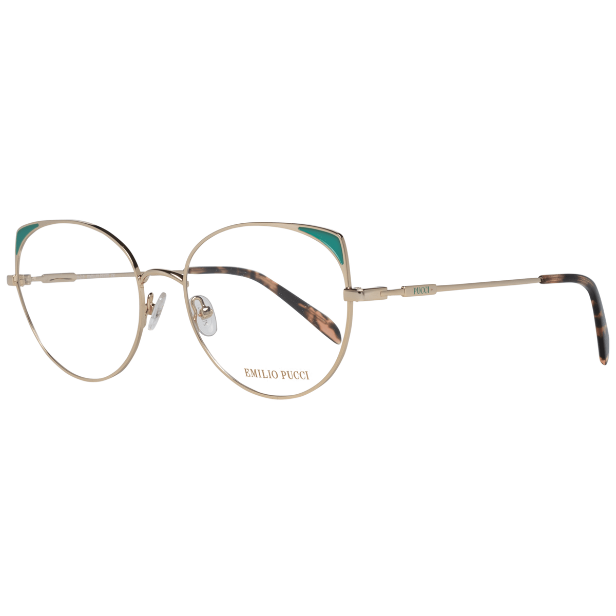 Emilio Pucci Gold Metal Glasses Frames Emilio Pucci