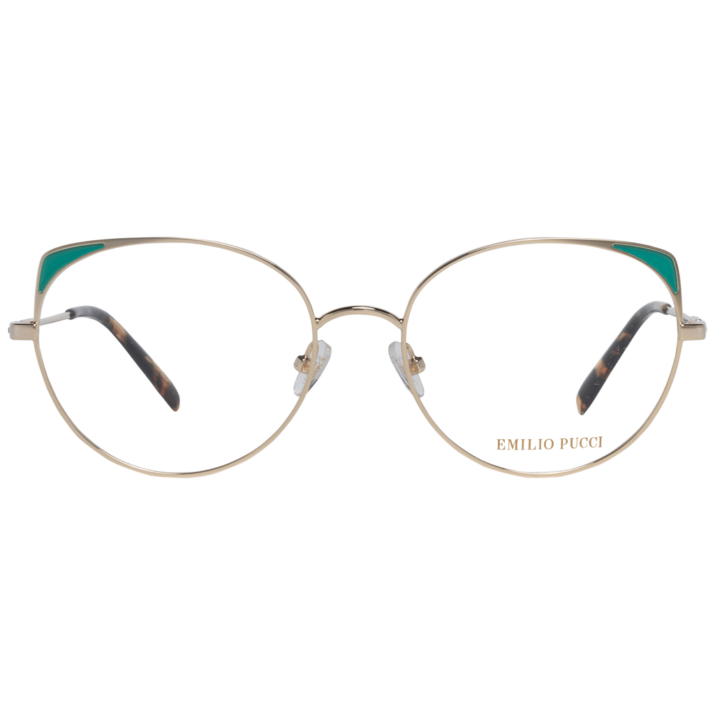 Emilio Pucci Gold Metal Glasses Frames Emilio Pucci