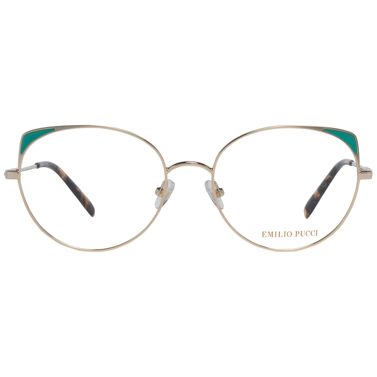 Emilio Pucci Gold Metal Glasses Frames Emilio Pucci